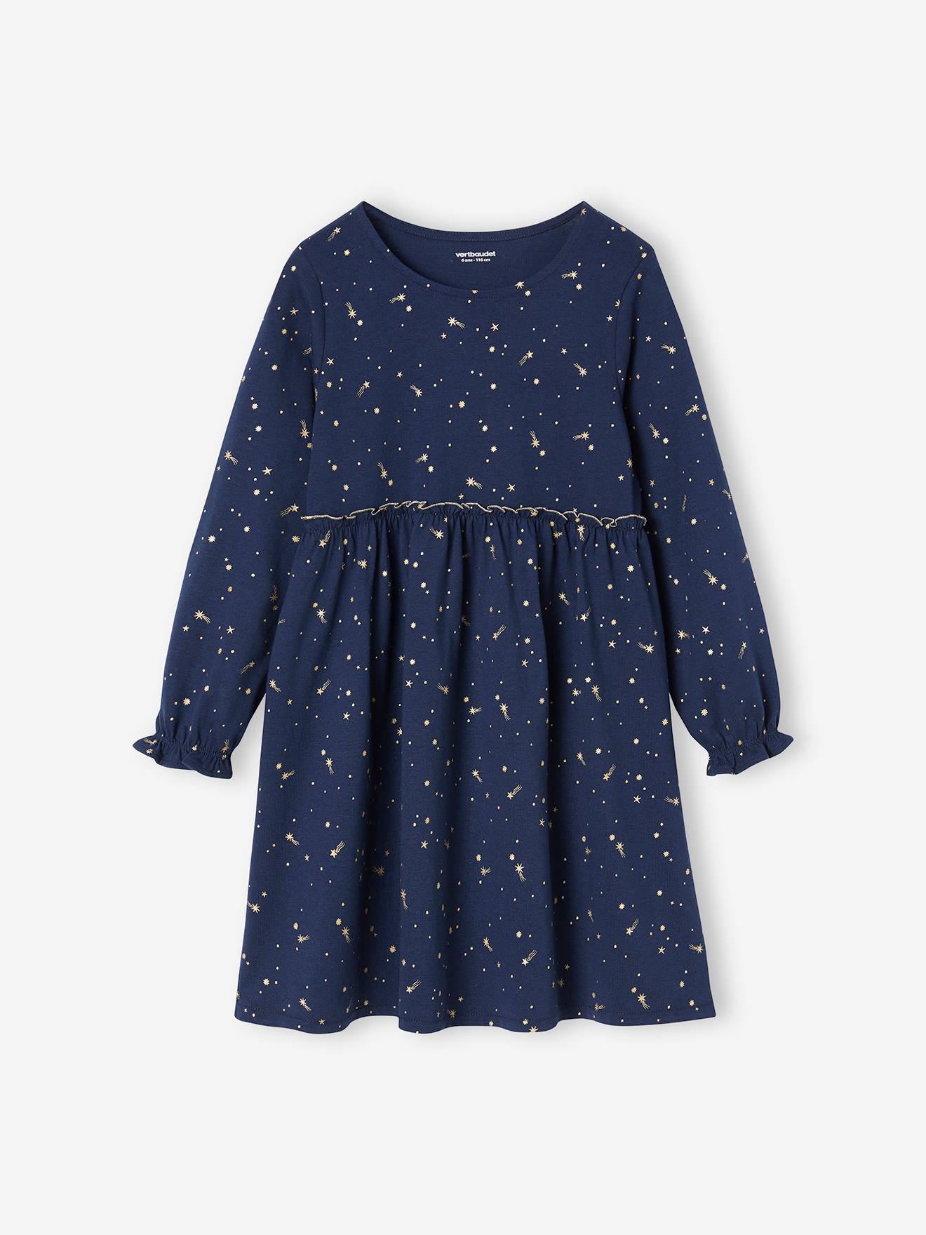 Robe de f te motifs toiles iris s fille marine Fille