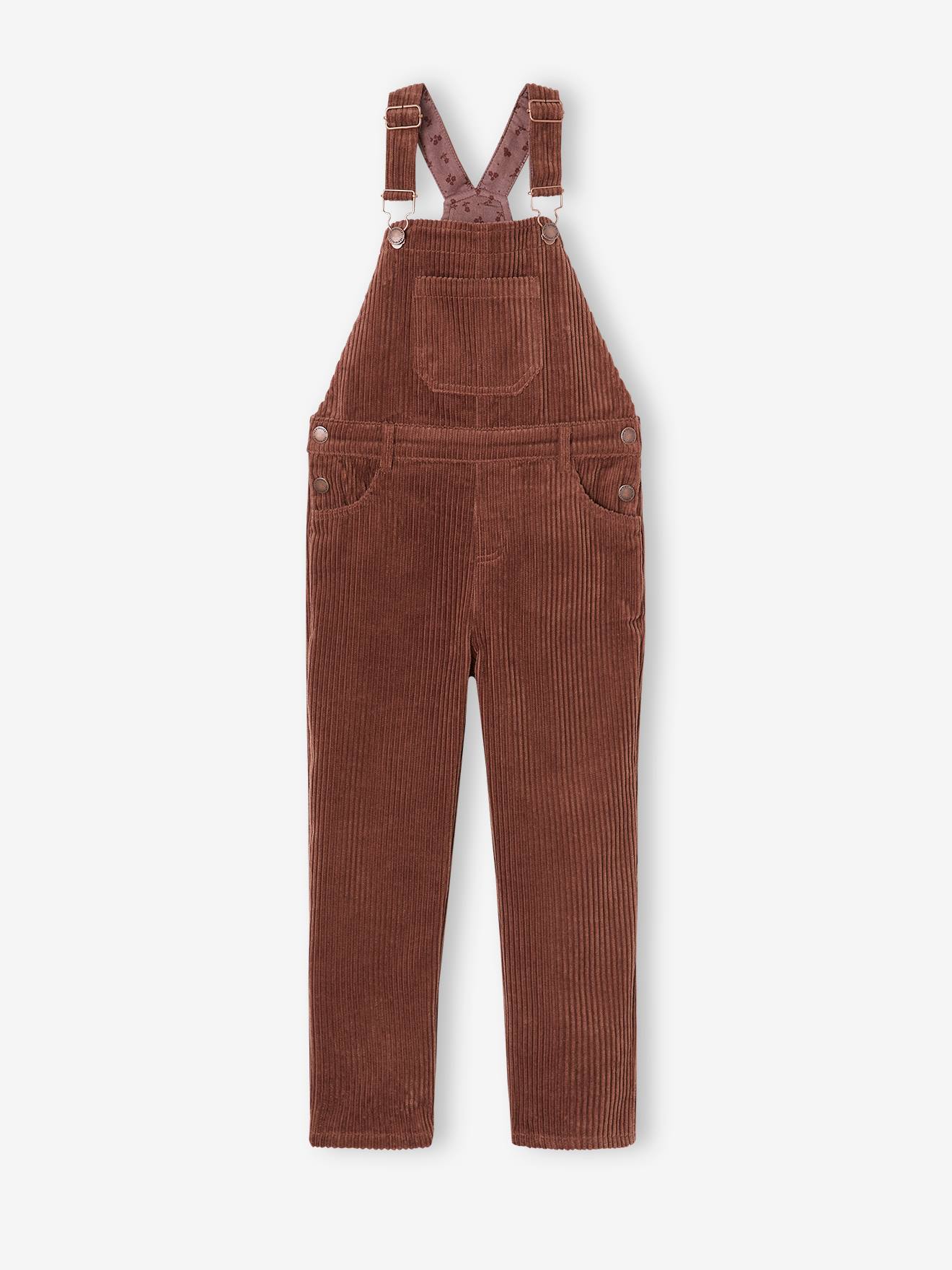 Girls corduroy fashion dungarees