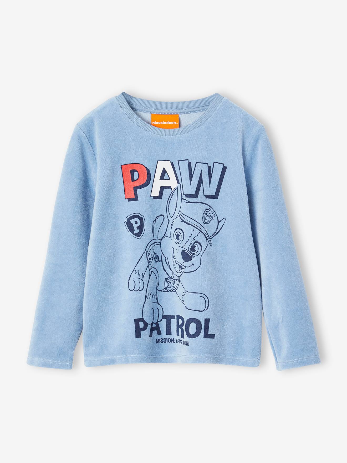 Pyjama garçon Pat'Patrouille® en velours - bleu ciel, Garçon