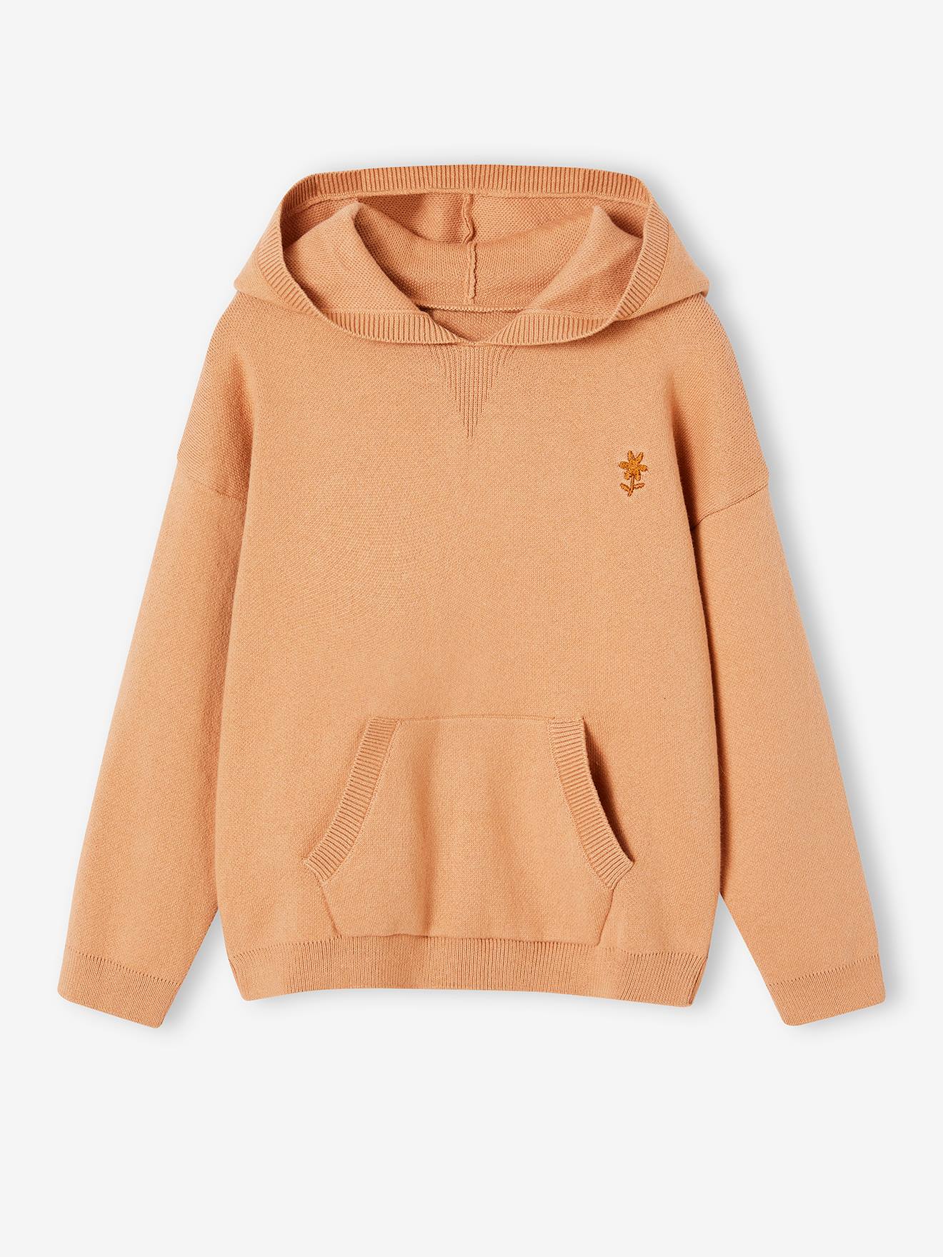 Hooded Jumper for Girls camel Girls