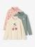 Lot de 3 T-shirts col roulé fille anthracite+beige poudré+lot rose poudré+vert de gris - vertbaudet enfant 