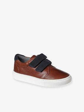 Baskets derbies scratchées cuir enfant  - vertbaudet enfant