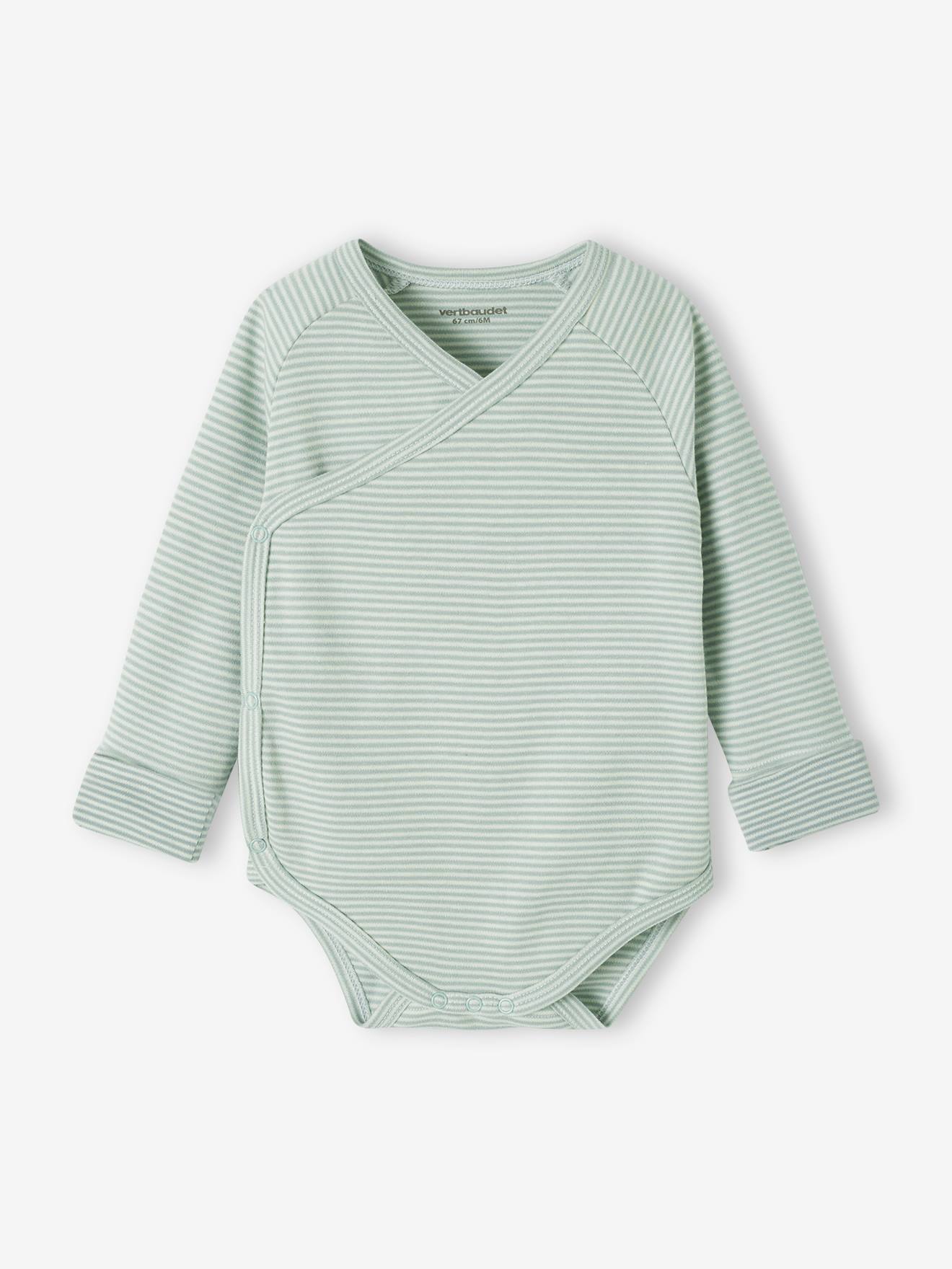 Lot De 5 Bodies Bébé Manches Courtes VERTBAUDET - Coton Bio, Imprimés Et Unis, Confortable Et Pratique