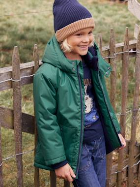 Boys-Accessories-Two-Tone Beanie in Rib Knit for Boys, Basics