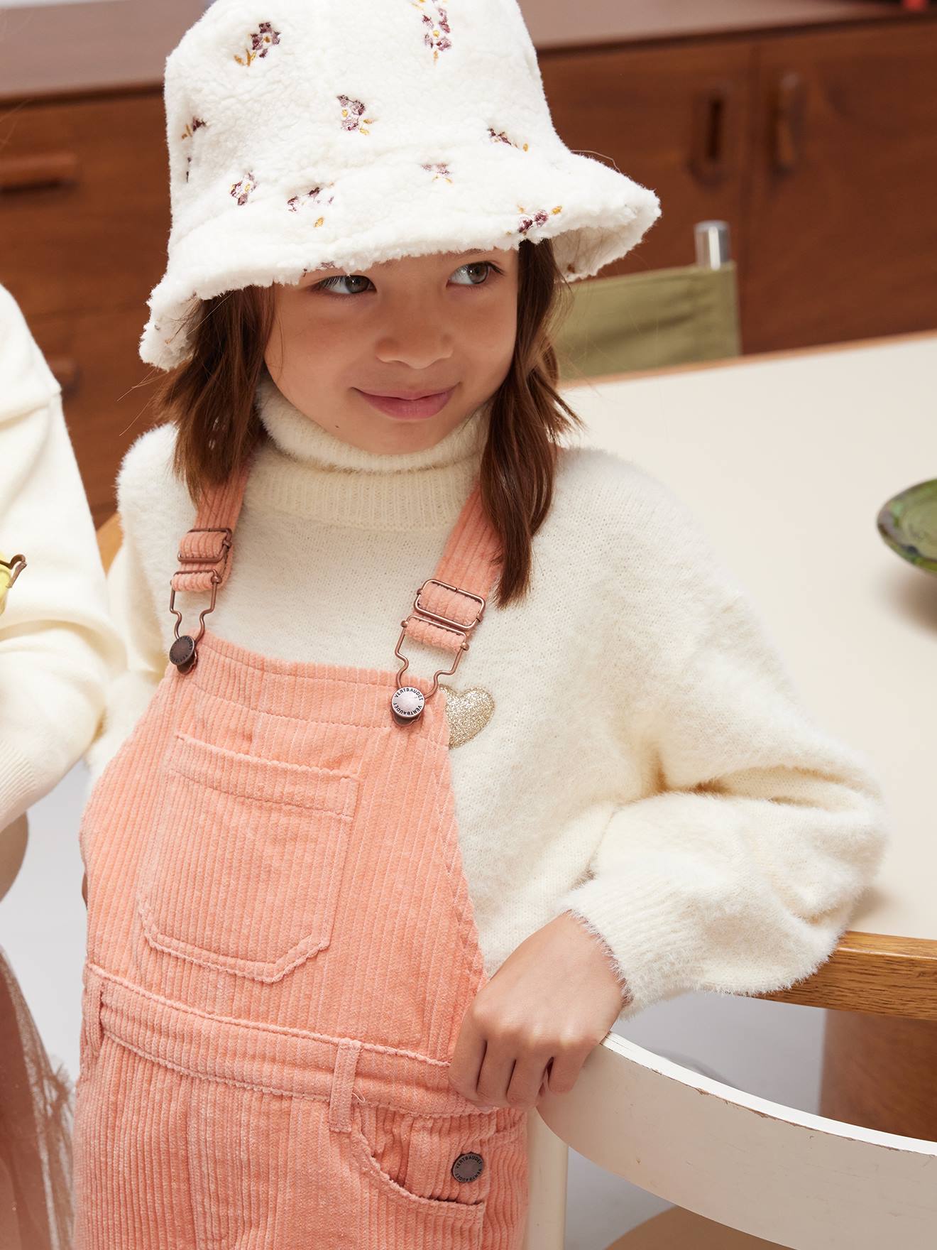 Girls corduroy fashion dungarees