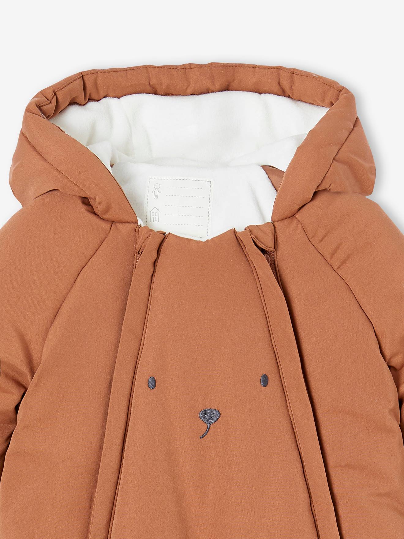 Combipilote Naissance Vertbaudet - Denim Imprimé Fleuri, Doublure Polaire, Très Chaud - 13