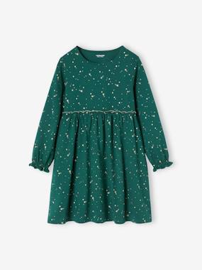 Fille-Robe-Robe de fête motifs étoiles irisés fille