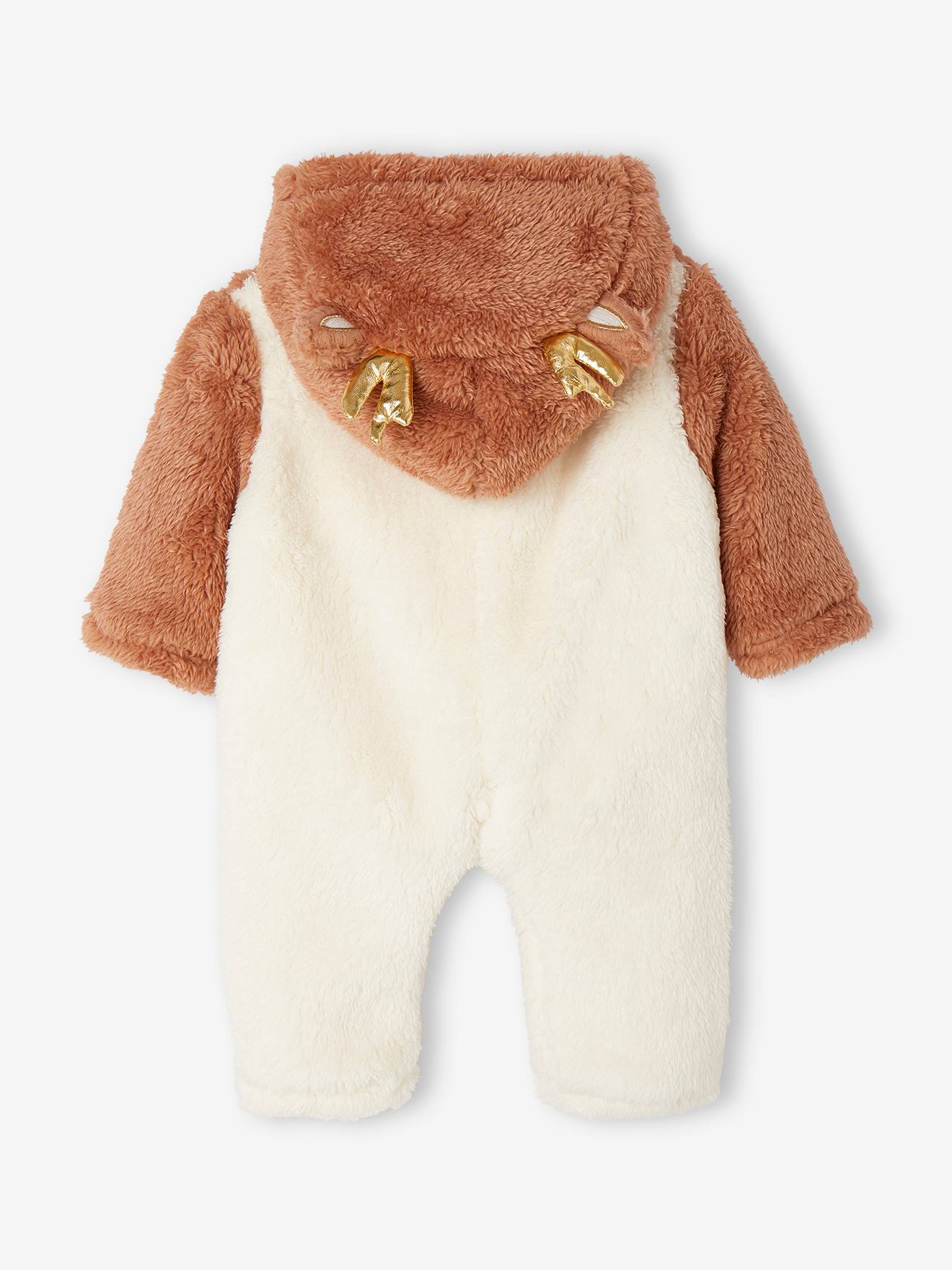 VERTBAUDET Surpyjama Animal bébé Naissance en Peluche Ivoire 6M - 67CM :  : Mode