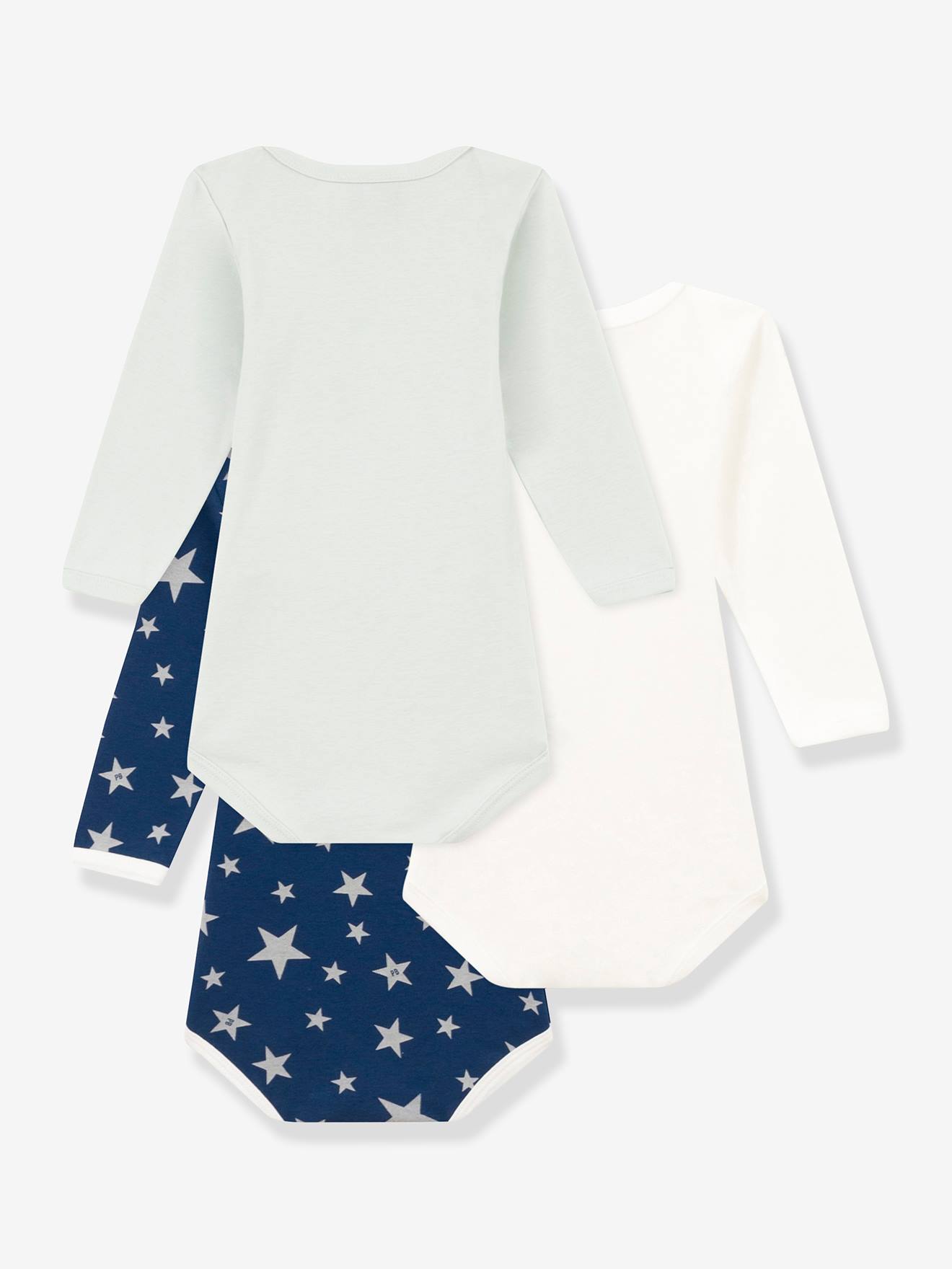 Petit Bateau Lot de 3 bodies manches longues