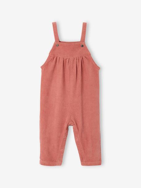 VERTBAUDET Salopette Velours Bébé Garçon Terracotta 18 Mois (81cm) - Douce Et Confortable