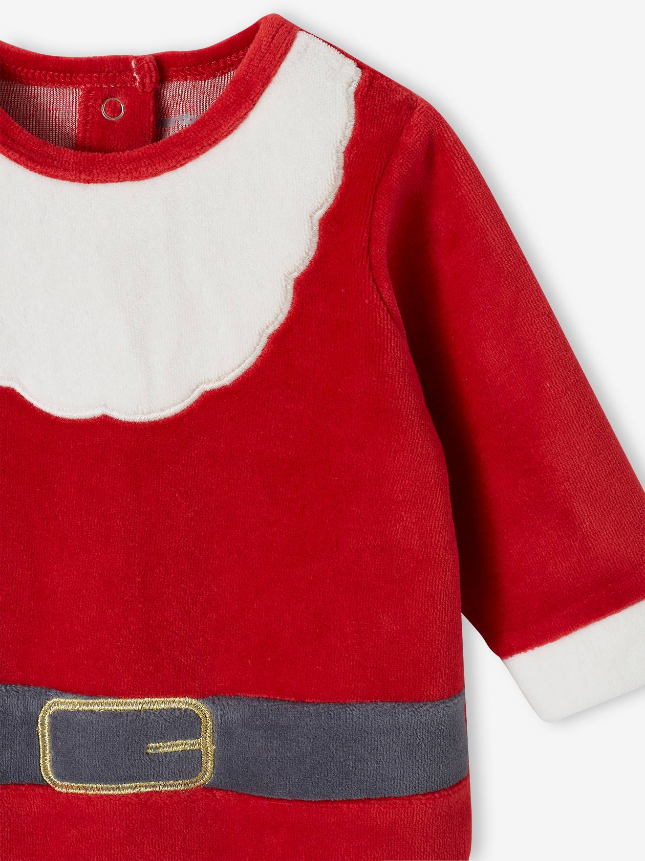 Pyjama velours rouge Le lutin de Noël bébé garçon 3 MOIS LES CHATOUNETS