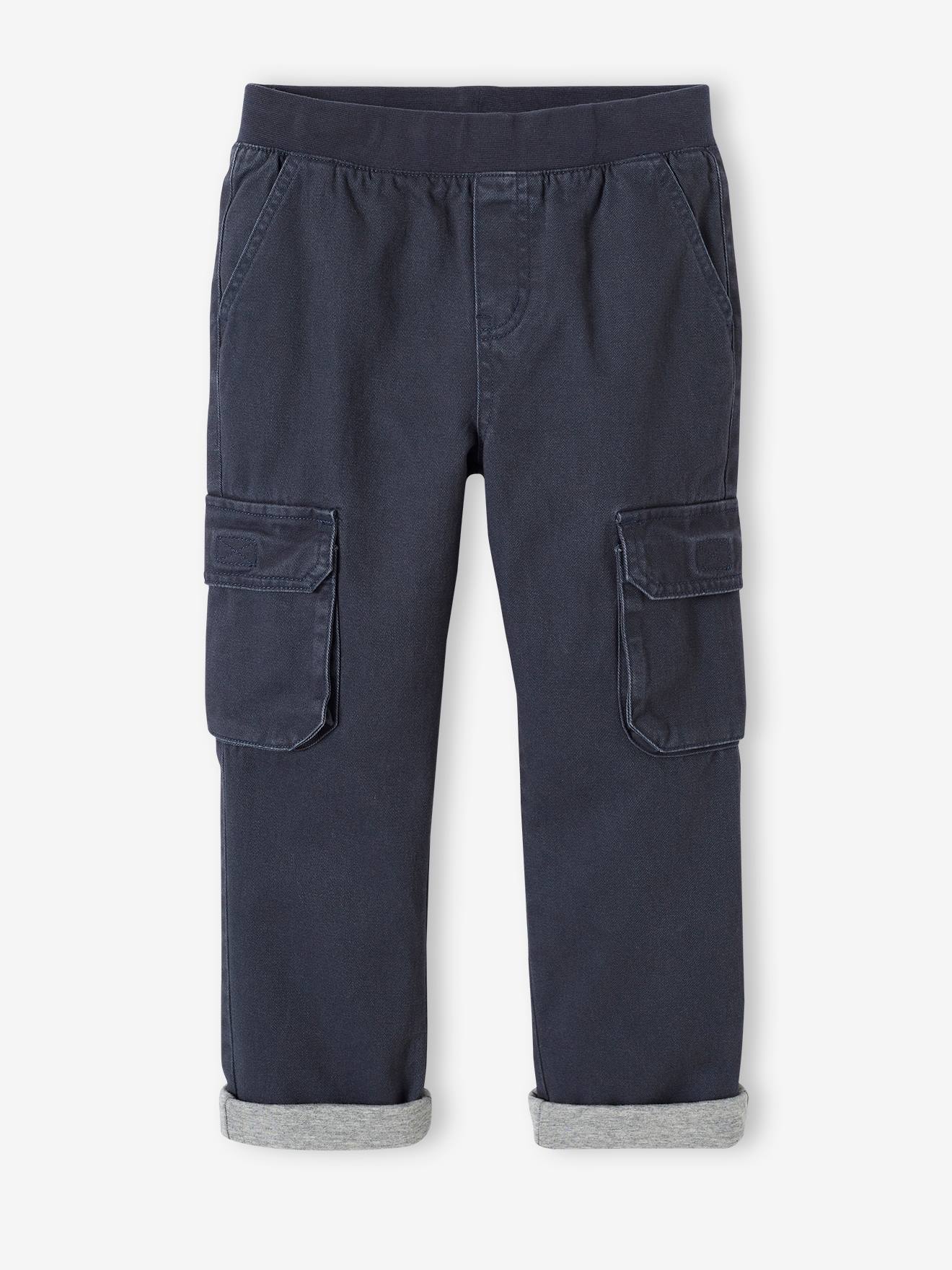 Boys Uniform Canvas Woven Pull On Cargo Pants | The Children's Place - NEW  NAVY