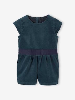 -Velvet Playsuit for Babies