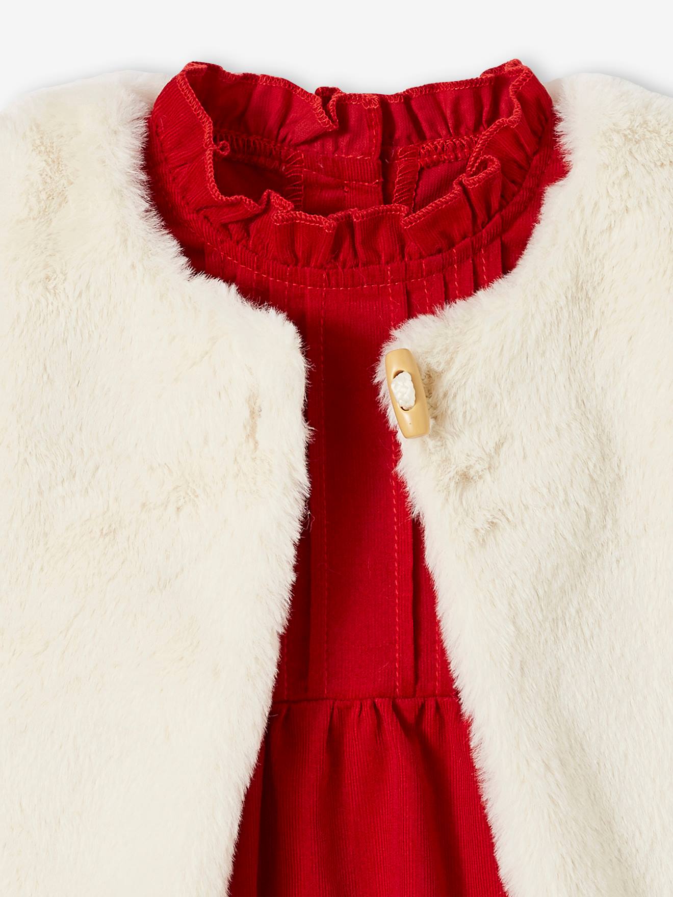 Ensemble de robes Lolita japonaises Kawaii pour femmes, châle à capuche, vestes courtes, Mini jupe à nœud, Style coréen, costume rouge doux pour noël et nouvel an  200000345