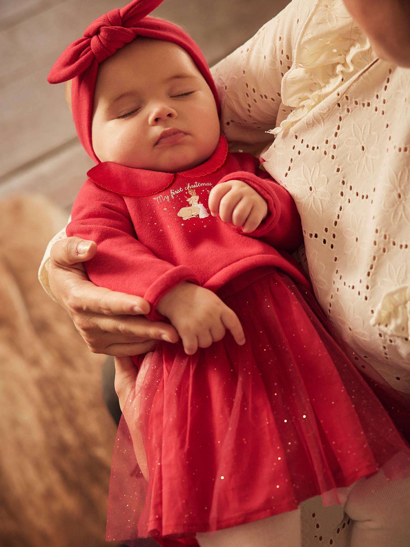Robe de Noël petite fille - Ensemble de Noël bébé fille avec