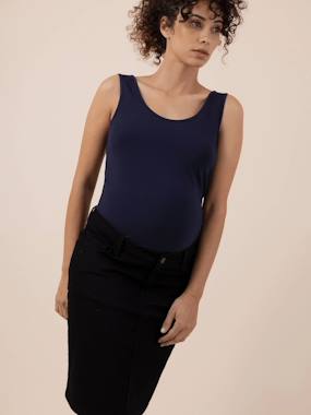 Vêtements de grossesse-Jupe en jean de grossesse June