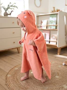 Baby-Bathrobes & bath capes-Bathing Poncho for Babies, Animal