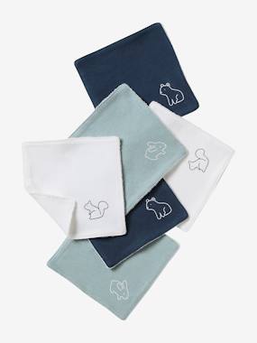 Nursery-Bathing & Babycare-Set of 6 Washable Wipes