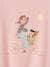 T-Shirt with Bicycle Motif for Girls aqua green+ecru+pale pink+rosy+WHITE MEDIUM SOLID WITH DESIGN - vertbaudet enfant 