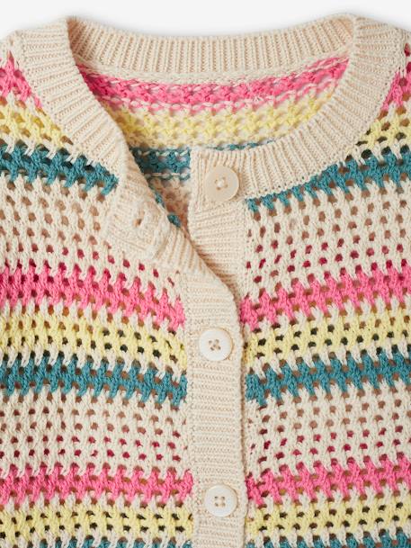 Un gilet col rond tricoté en jacquard - Marie Claire