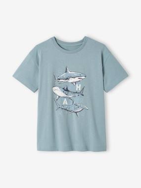 Boys-Tops-T-Shirt with Animal Motif for Boys