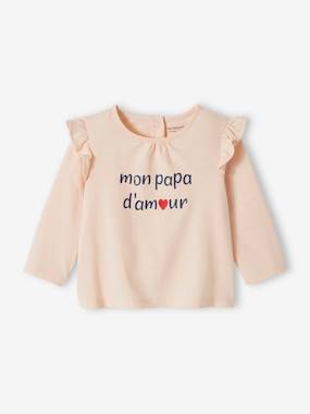 T-shirt à message bébé en coton biologique  - vertbaudet enfant