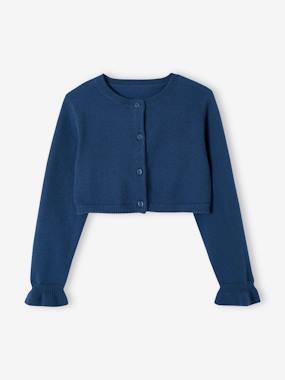 Girls-Cardigans, Jumpers & Sweatshirts-Bolero Cardigan for Girls