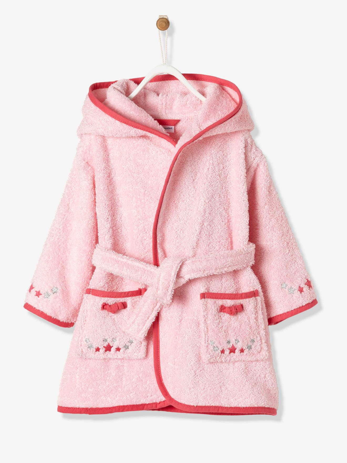 Peignoir De Bain Bebe Souris Rose Bebe