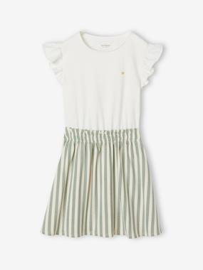 Girls-2-in-1-Effect Dress for Girls