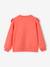 Sweatshirt with Broderie Anglaise Ruffle for Girls coral+vanilla - vertbaudet enfant 