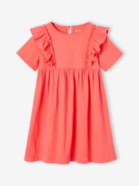 -Ruffled Dress for Girls