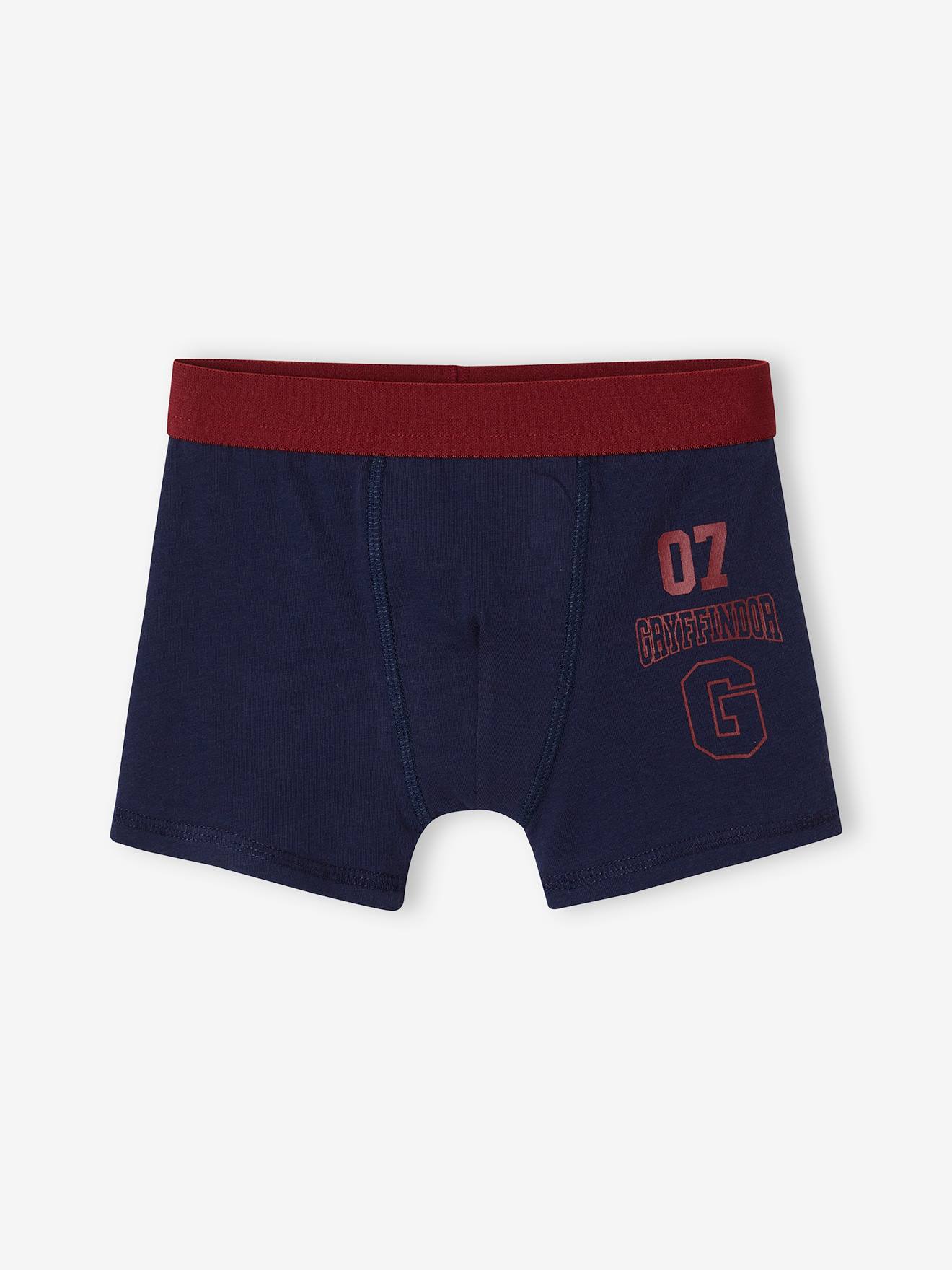 Pack of 3 Harry Potter® Boxer Shorts for Children - bordeaux red, Boys