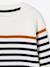 Sailor-Style Striped Jumper for Boys BROWN MEDIUM STRIPED+ecru+green+GREEN MEDIUM SOLID WITH DESIG - vertbaudet enfant 