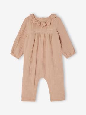 Baby-Dungarees & All-in-ones-Jumpsuit for Baby, in Cotton Gauze