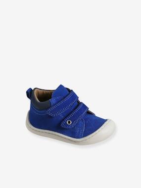 Shoes-Baby Footwear-Pram Shoes in Soft Leather with Hook&Loop Strap, for Babies, Designed for Crawling