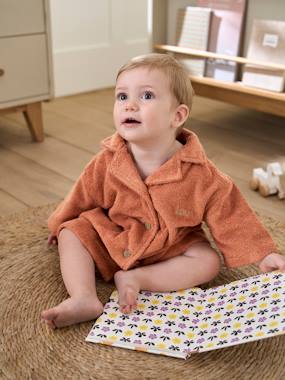 Bébé-Cape, peignoir de bain-Peignoir Oversize bébé avec coton recyclé personnalisable