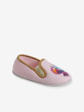 Shoes-Elasticated Slippers in Canvas for Children