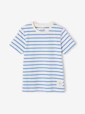 -Short-Sleeved Sailor-Style T-Shirt for Boys