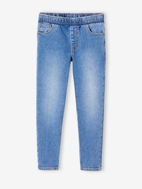 Boys-Jeans-Basics Slim Leg Jeans, Easy to Slip On