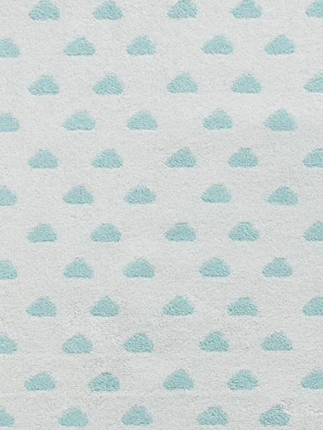 Bath Towel BLUE MEDIUM ALL OVER PRINTED+Green/cloud+Grey/stars+Pink/polka dot - vertbaudet enfant 