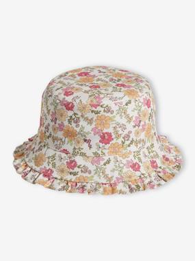 Girls-Accessories-Floral Bucket Hat for Girls