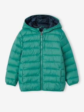 Boys-Coats & Jackets-Lightweight Jacket with Recycled Polyester Padding & Hood for Boys