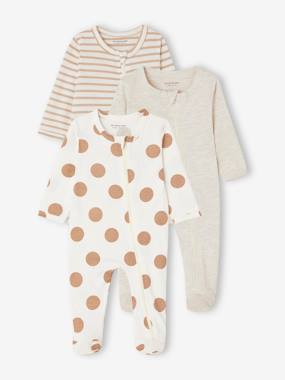 VERTBAUDET Lot De 2 Pyjamas Velours Bébé Motif Voitures – Doux Et Chaud, Boutons-Pression, Pieds Antidérapants, 75% Coton