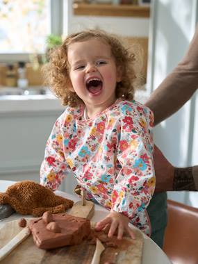 -Smock-Like Bib with Long Sleeves