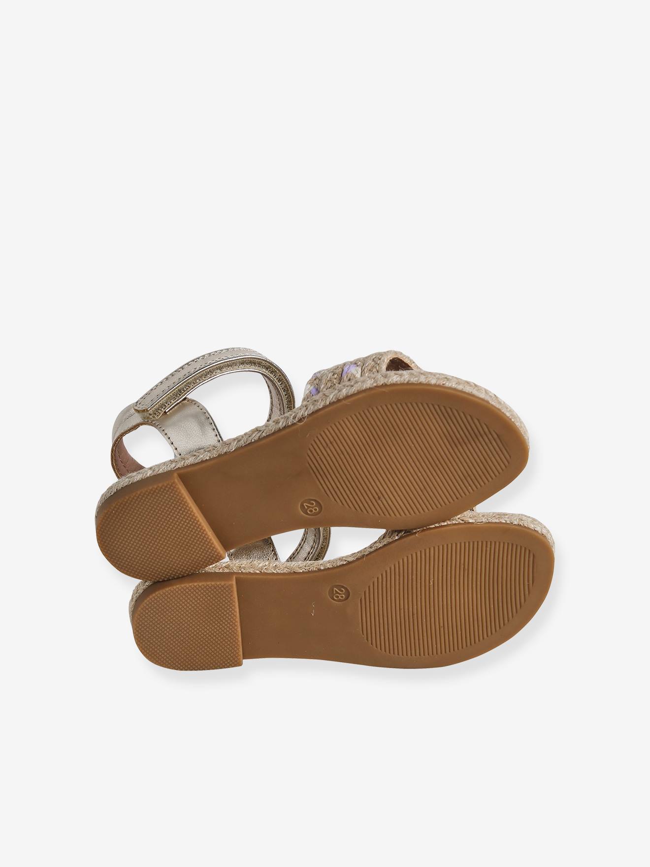 Hook-and-Loop Leather Sandals for Children, Designed for Autonomy Brown