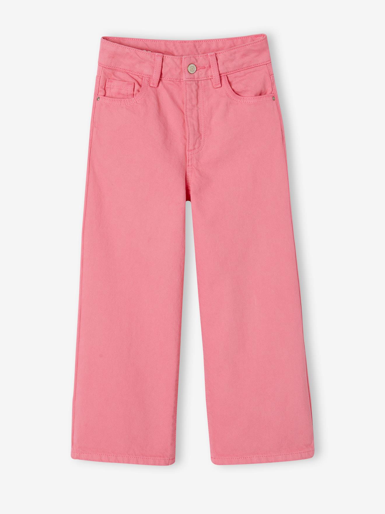 Wide Leg Trousers for Girls - sweet pink, Girls