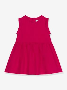 Baby-Sleeveless Linen Dress by PETIT BATEAU