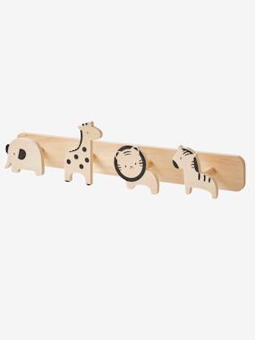 -Coat Rack with Jungle Animal Hooks