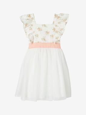 Girls-Dresses-Occasion Wear Ruffled Dress for Girls