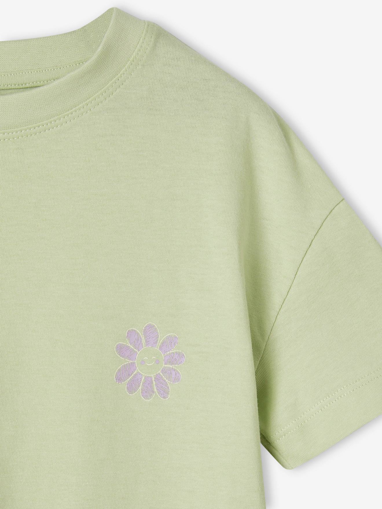 Girls plain green outlet t shirt